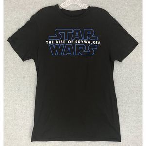 NEW! Star Wars The Rise Of‎ Skywalker Logo T-Shirt Mens Medium Black Logo NWT